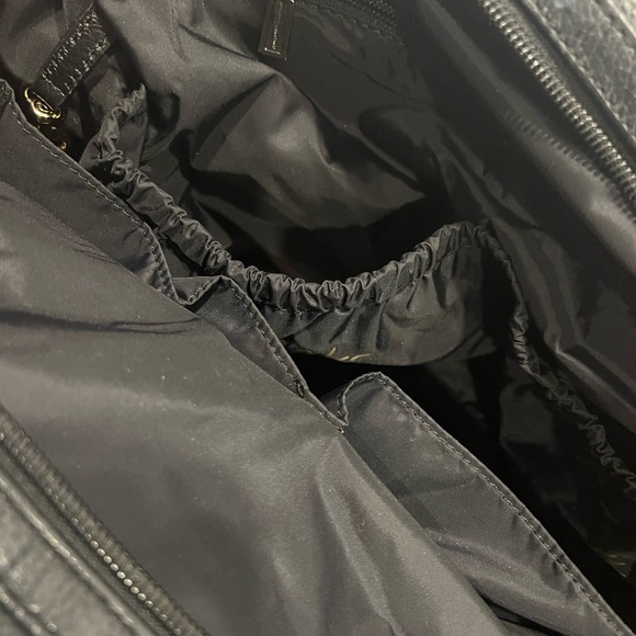 Rebecca Minkoff Baby Diaper Bag Black Gold Purse Knocked Up Collection - Picture 8 of 16